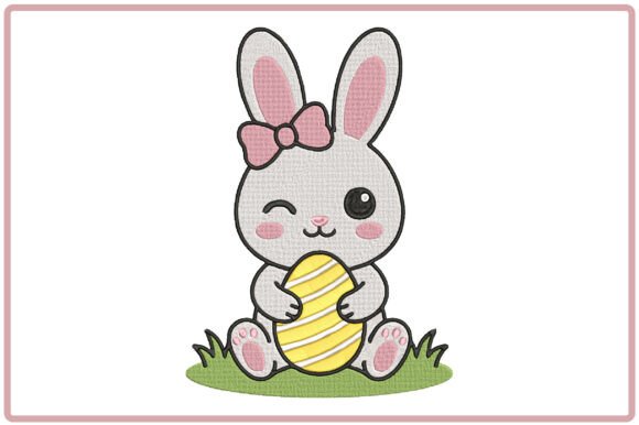 Baby Bunny Easter Egg Embroidery Review