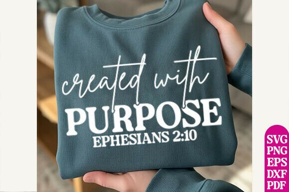 Crafted with Purpose Embroidery SVG for Holiday Creations