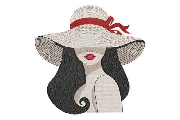 Elegant Lady with Hat Embroidery Review