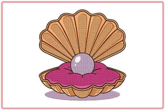 Elegant Seashell Embroidery Design Review