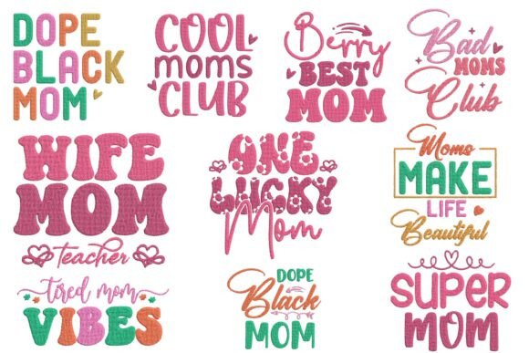 Funny Mom Vibes Embroidery Bundle Set Review
