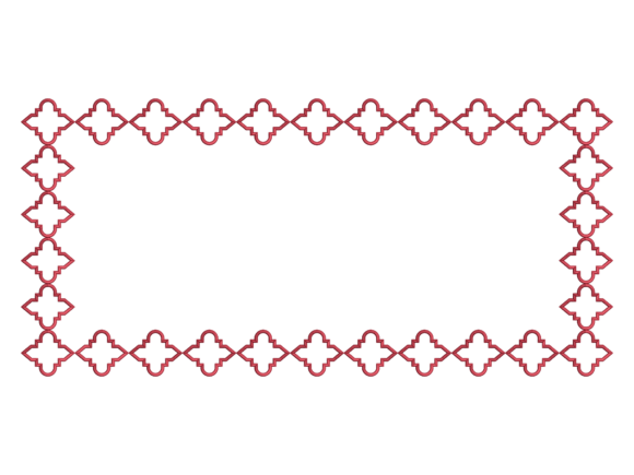 Geometric Runner Placemat Embroidery for Seasonal Sales