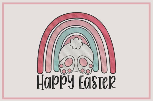 Happy Easter Rainbow Embroidery Design Review
