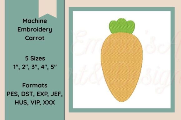 Machine Embroidery Carrot Design Review