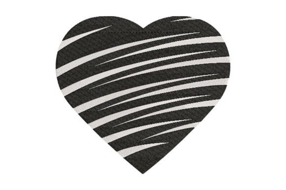 Reviewing Striped Heart Embroidery Design for Holiday Collections