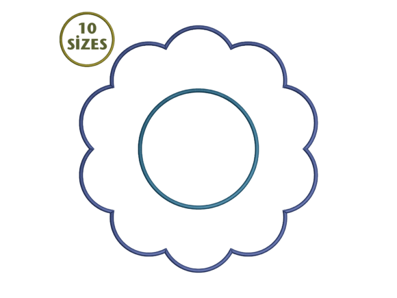 Scalloped Placemat Edge Embroidery