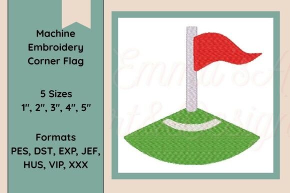 Soccer Corner Flag Embroidery Design Review
