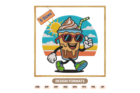 Summer Drink Cartoon Embroidery Design Review